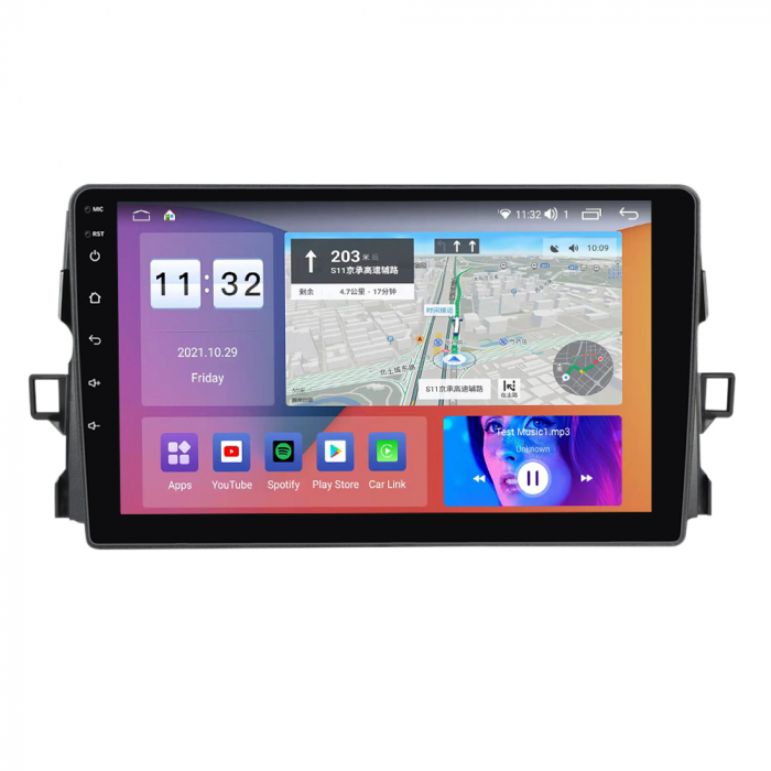 Navigatie dedicata Toyota Auris 2006-2011, 4GB RAM 64GB ROM, Octacore, Android 13, Display QLED 9", DSP, Carplay, Android Auto, Internet, Youtube, Waze, WIFI, Bluetooth [4]
