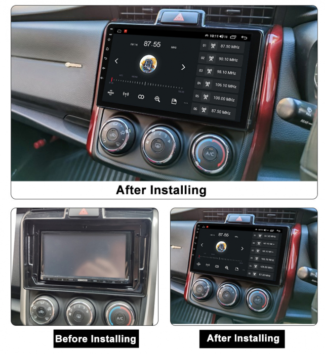 Navigatie dedicata Toyota Corolla Axio 2015-2017, 4GB RAM 64GB ROM, Octacore, Android 13, Display QLED 9", DSP, Carplay, Android Auto, Internet, Youtube, Waze, WIFI, Bluetooth [5]