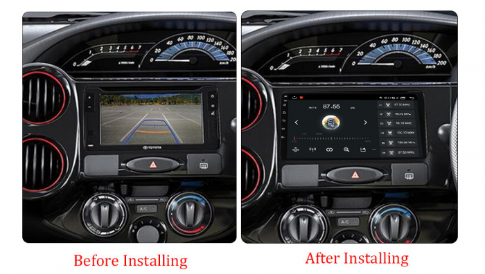 Navigatie dedicata Toyota Etios, 4GB RAM 64GB ROM, Octacore, Android 13, Display QLED 9", DSP, Carplay, Android Auto, Internet, Youtube, Waze, WIFI, Bluetooth [5]