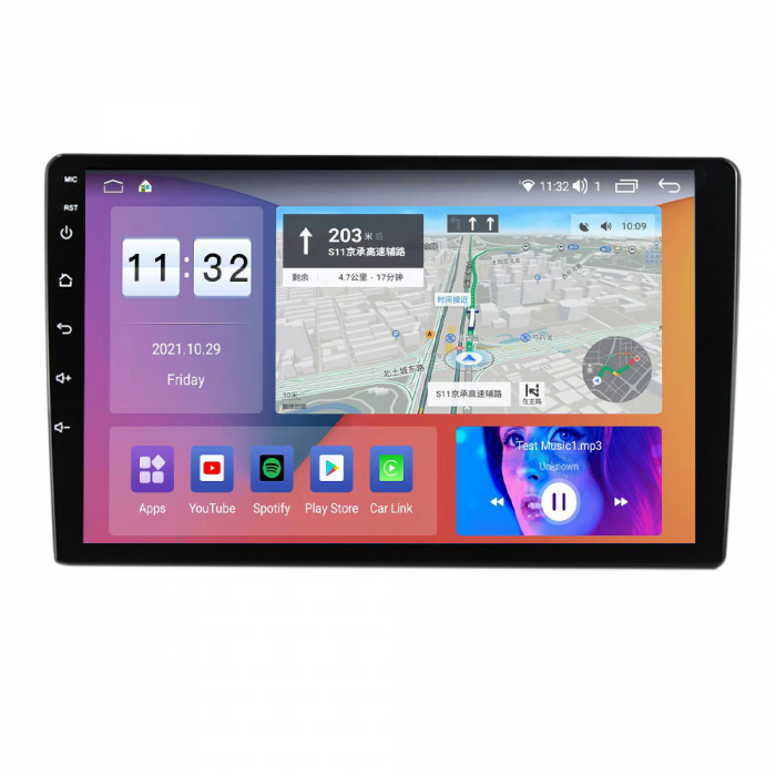 Navigatie dedicata Toyota Etios, 4GB RAM 64GB ROM, Octacore, Android 13, Display QLED 9", DSP, Carplay, Android Auto, Internet, Youtube, Waze, WIFI, Bluetooth [3]