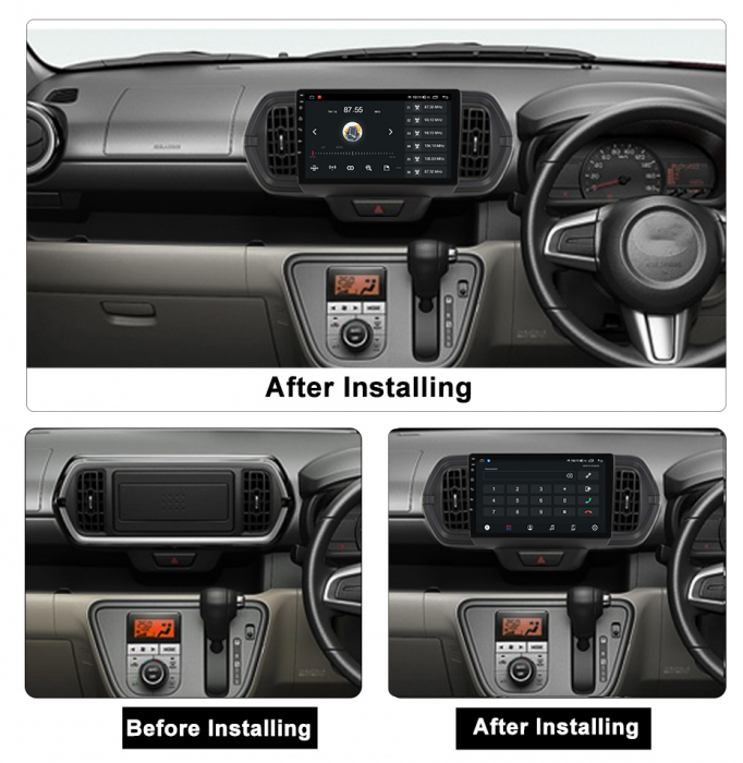 Navigatie dedicata Toyota Passo 2016-2021, 4GB RAM 64GB ROM, Octacore, Android 13, Display QLED 9", DSP, Carplay, Android Auto, Internet, Youtube, Waze, WIFI, Bluetooth [8]