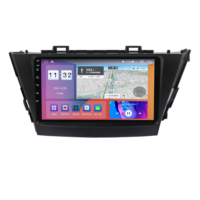 Navigatie dedicata Toyota Prius Plus V Alpha 2012-2017, 4GB RAM 64GB ROM, Octacore, Android 13, Display QLED 9", DSP, Carplay, Android Auto, Internet, Youtube, Waze, WIFI, Bluetooth [3]