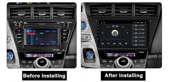 Navigatie dedicata Toyota Prius Plus V Alpha 2012-2017, 4GB RAM 64GB ROM, Octacore, Android 13, Display QLED 9", DSP, Carplay, Android Auto, Internet, Youtube, Waze, WIFI, Bluetooth [5]