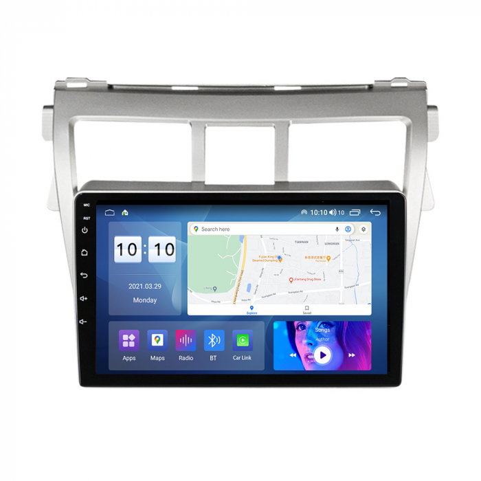 Navigatie dedicata Toyota Vios 2007-2012, 4GB RAM 64GB ROM, Octacore, Android 13, Display QLED 9", DSP, Carplay, Android Auto, Internet, Youtube, Waze, WIFI, Bluetooth [4]
