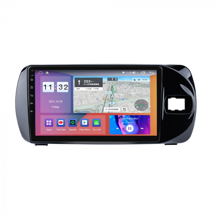 Navigatie dedicata Toyota Vitz 2016-2020, 4GB RAM 64GB ROM, Octacore, Android 13, Display QLED 9", DSP, Carplay, Android Auto, Internet, Youtube, Waze, WIFI, Bluetooth [3]