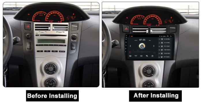 Navigatie dedicata Toyota Yaris 2005-2012, 4GB RAM 64GB ROM, Octacore, Android 13, Display QLED 9", DSP, Carplay, Android Auto, Internet, Youtube, Waze, WIFI, Bluetooth [5]