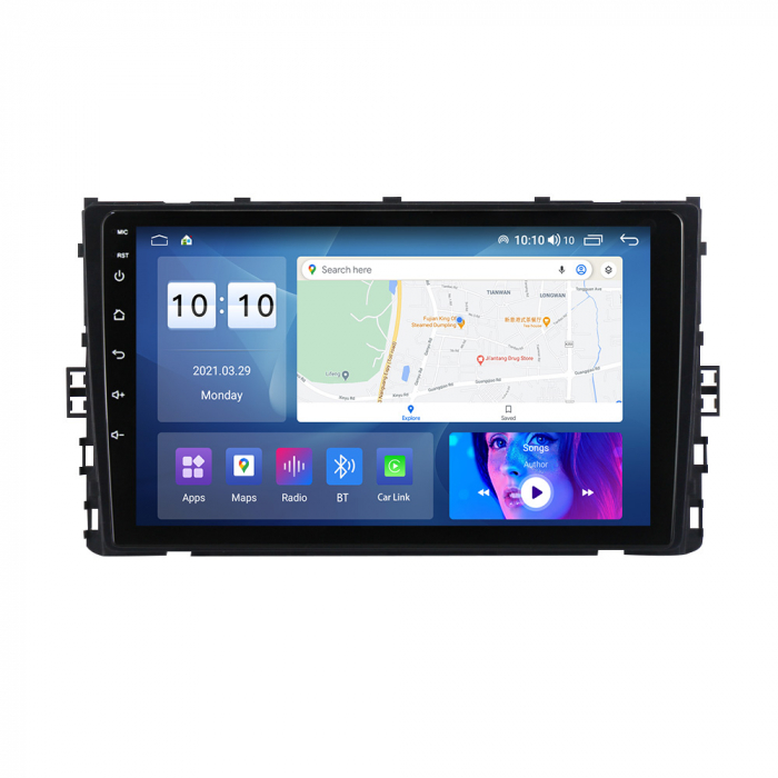 Navigatie dedicata Volkswagen T6 2015+, Taigo, T-Roc, T-Cross, Caravelle, Arteon, 4GB RAM 64GB ROM, Octacore, Android 14, Display QLED 9", DSP, Carplay, Android Auto, Internet, Youtube, Waze, WIFI, Bl [2]