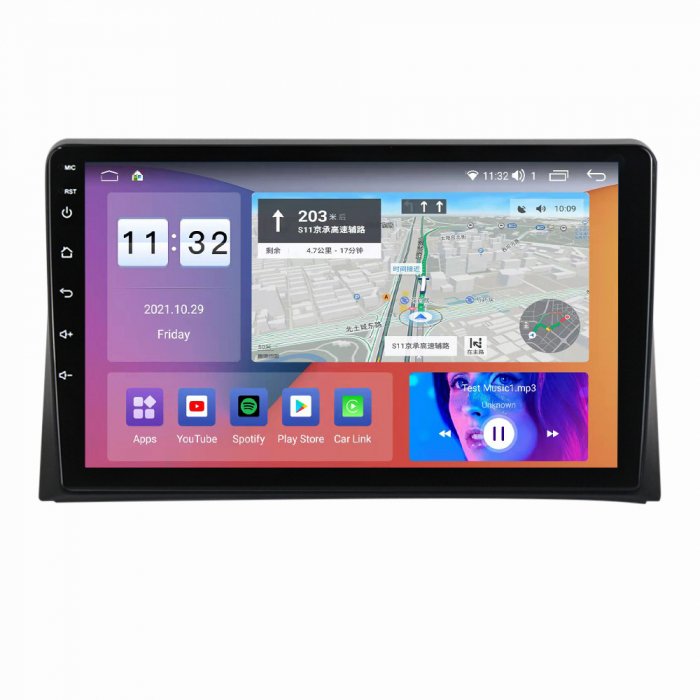 Navigatie dedicata Volkswagen Multivan 2003-2015, 4GB RAM 64GB ROM, Octacore, Android 14, Display QLED 9", DSP, Carplay, Android Auto, Internet, Youtube, Waze, WIFI, Bluetooth [5]
