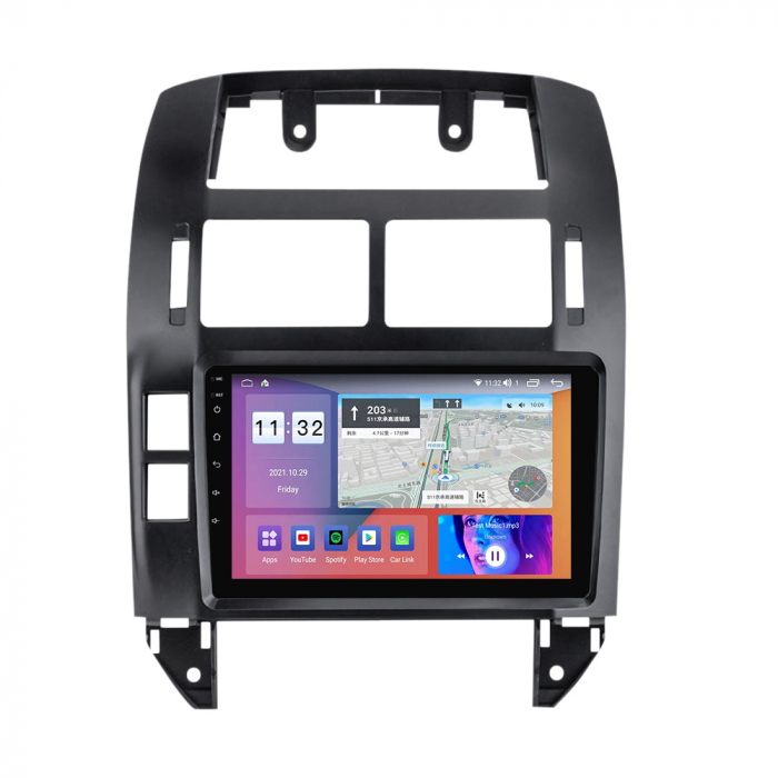Navigatie dedicata Volkswagen Polo Mk4 2004-2009, 4GB RAM 64GB ROM, Octacore, Android 14, Display QLED 9", DSP, Carplay, Android Auto, Internet, Youtube, Waze, WIFI, Bluetooth [6]