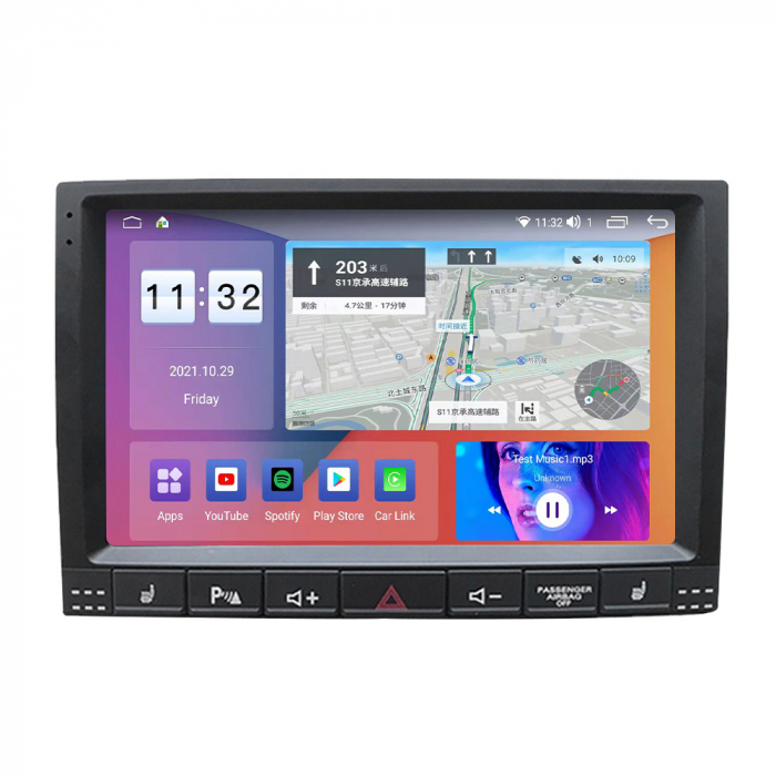 Navigatie dedicata Volkswagen Touareg 2002-2012, 4GB RAM 64GB ROM, Octacore, Android 14, Display QLED 9", DSP, Carplay&Android Auto, SIM 4G, Ventilator Activ [4]