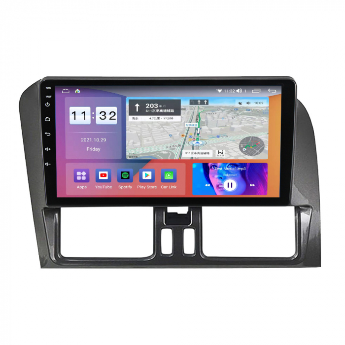 Navigatie dedicata Volvo XC60 2008-2014, 4GB RAM 64GB ROM, Octacore, Android 13, Display QLED 9", DSP, Carplay, Android Auto, Internet, Youtube, Waze, WIFI, Bluetooth [4]