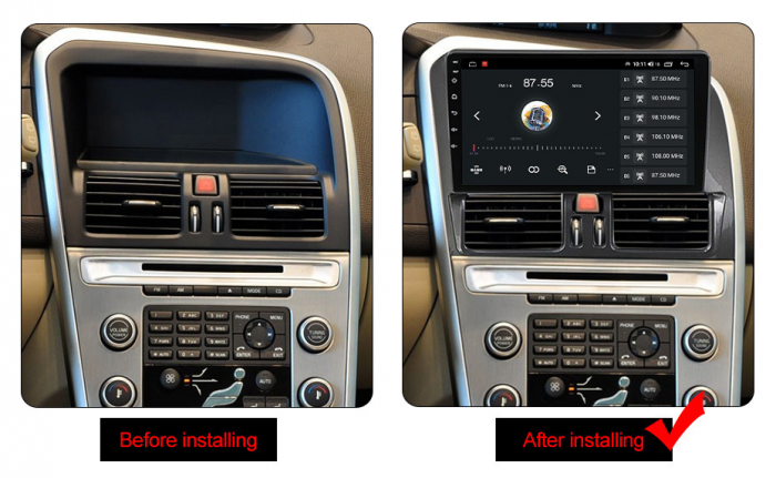 Navigatie dedicata Volvo XC60 2008-2014, 4GB RAM 64GB ROM, Octacore, Android 13, Display QLED 9", DSP, Carplay, Android Auto, Internet, Youtube, Waze, WIFI, Bluetooth [5]