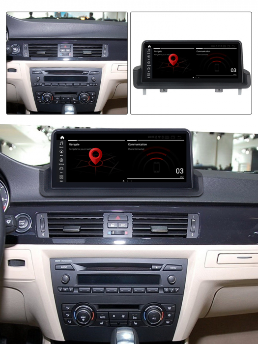 Navigatie dedicata BMW E90 E91, 8 GB RAM 64GB ROM, Idrive, Display 10.25 Inch, Android 12 MTK, Bluetooth, Magazin Play, WiFi [3]