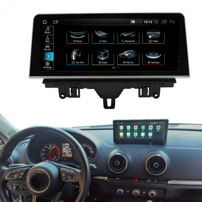 Navigatie dedicata Audi A3 2012-2018, Android 13, Display 8,8 inch , Internet , Aplicatii , Waze , Wi Fi , Usb , Bluetooth , Mirrorlink, Carplay.necesita comenzi volan [3]