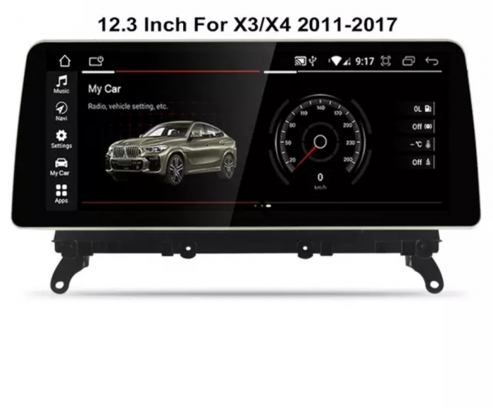 Navigatie dedicata BMW X3 F25, 8GB RAM 64GB ROM, Octa Core, Display 12.3 Inch, Android 12 Bluetooth, WiFi, Magazin Play, Camera marsarier [2]
