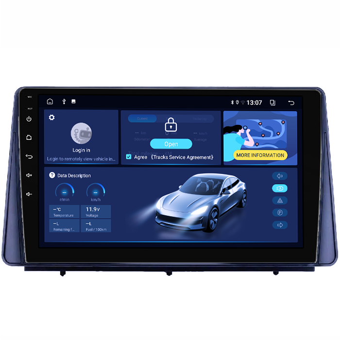 Navigatie NAVI-IT compatibil cu Ford Focus 2019+, 8GB RAM 128GB ROM, Octacore, Platforma TS18, Android 13, Display QLED 9”, Suporta camera 360º, DSP, Carplay&Android Auto, SIM 4G, Ventilator Activ [2]