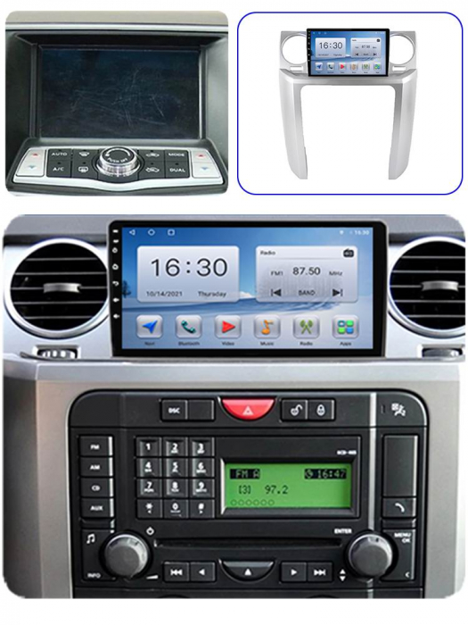 Navigatie dedicata Land Rover Discovery 3 2004-2005, 4 GB RAM 32 ROM, Android 13, 9", DSP, Carplay, Android Auto, Internet, Youtube , Waze , WI-FI , USB , Bluetooth [5]