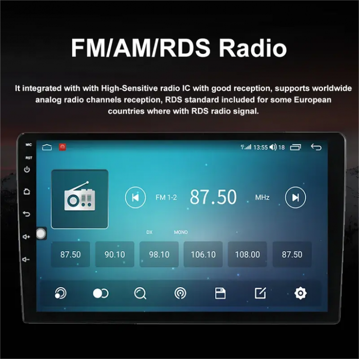 (Resigilata) Navigatie dedicata Fiat Ducato 2006-2016 Low, 2 GB RAM 32GB ROM, Android 13, Display IPS Full HD, 9", DSP, Carplay, Android Auto, Internet, Youtube , Waze , Wi Fi , Usb , Bluetooth, S [4]