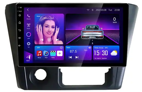 Navigatie dedicata Mitsubishi Lancer 2006, 4GB RAM 64GB ROM, Octacore, Android 13, Display QLED 9", DSP, Carplay, Android Auto, Internet, Youtube, Waze, WIFI, Bluetooth [2]