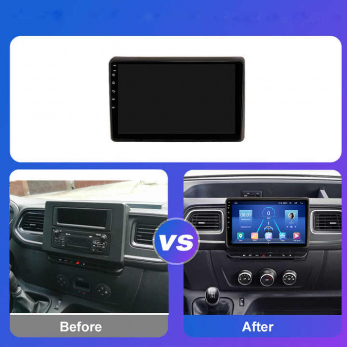 (Resigilata) Navigatie dedicata Renault Master 2021, 2GB RAM 32GB ROM, Quad Core, Display 10" IPS Full HD, Carplay, Android 13, Bluetooth, Magazin Play, Suport camere AHD [4]