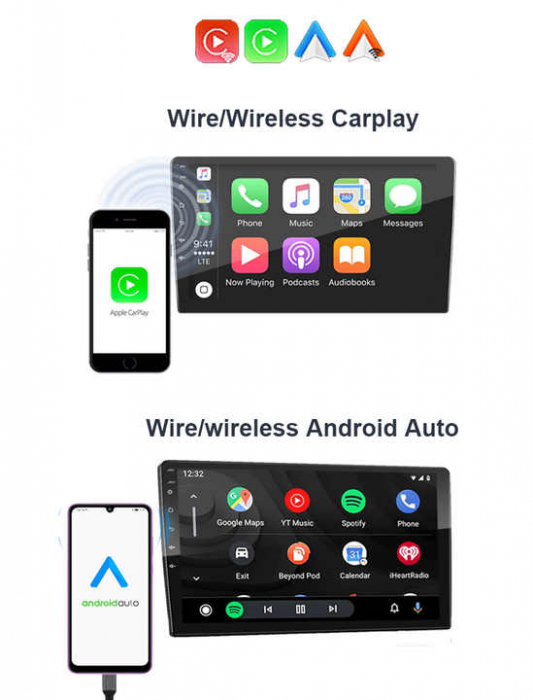 Navigatie dedicata Renault Master 2021, 4 GB RAM 32GB ROM, Android 13, Display QLED, 10", DSP, Carplay, Android Auto, Internet, Youtube , Waze , Wi Fi , USB , Bluetooth [4]