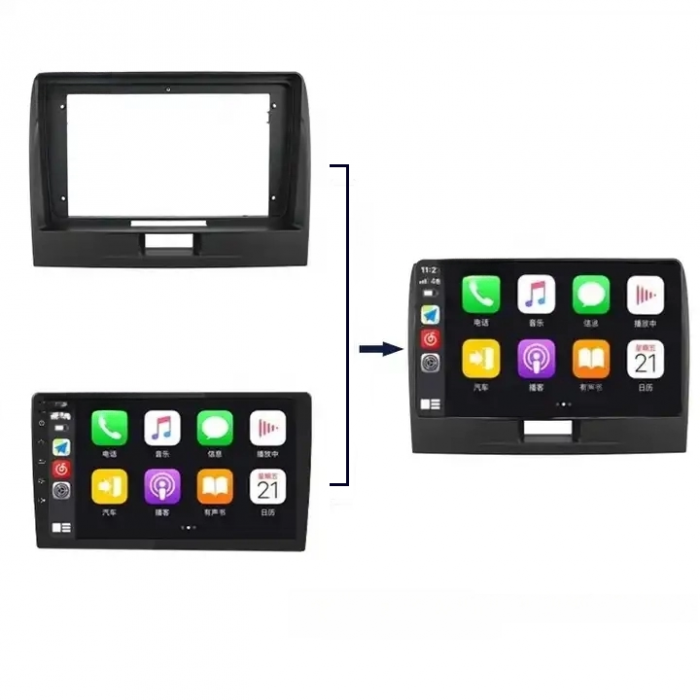 Navigatie dedicata Suzuki Wagonr 2010-2018, 4 GB RAM 32GB ROM, Android 13, Display QLED, 9", DSP, Carplay, Android Auto, Internet, Youtube , Waze , WI-FI , USB , Bluetooth [3]
