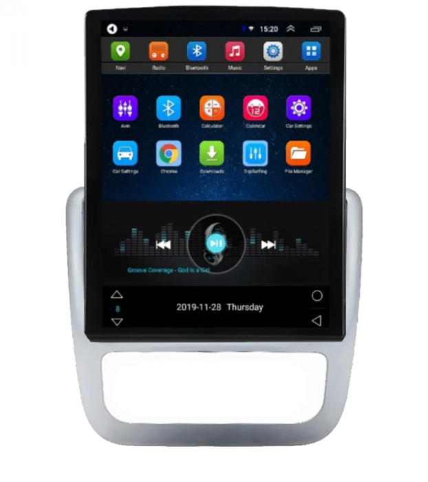 Navigatie dedicata VW Scirocco 2009-2014 Tesla Style, 8+128 GB RAM, ANDROID 13, Carplay&Android Auto, 10 inch, Internet, Aplicatii, Waze, GPS [1]