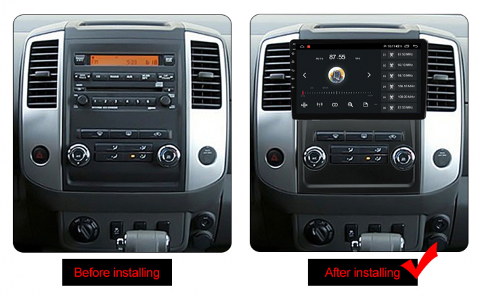 (Resigilata) Navigatie dedicata Nissan Frontier 2009-2012, 2GB RAM 32GB ROM, Quad Core, Display 9" IPS Full HD, Carplay, Android 13, Bluetooth, Magazin Play, Suport camere AHD [4]