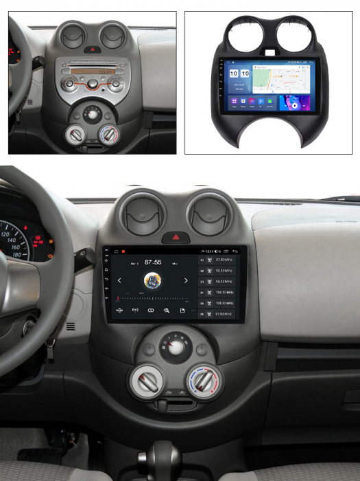 (Resigilata) Navigatie dedicata Nissan March 2010-2013 & Micra 2010-2015 , 2GB RAM 32GB ROM, Quad Core, Display 9" IPS Full HD, Carplay, Android 13, Bluetooth, Magazin Play, Suport camere AHD [5]
