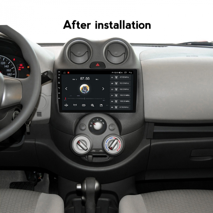 (Resigilata) Navigatie dedicata Nissan March 2010-2013 & Micra 2010-2015 , 2GB RAM 32GB ROM, Quad Core, Display 9" IPS Full HD, Carplay, Android 13, Bluetooth, Magazin Play, Suport camere AHD [7]