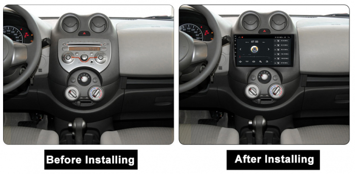 (Resigilata) Navigatie dedicata Nissan March 2010-2013 & Micra 2010-2015 , 2GB RAM 32GB ROM, Quad Core, Display 9" IPS Full HD, Carplay, Android 13, Bluetooth, Magazin Play, Suport camere AHD [6]