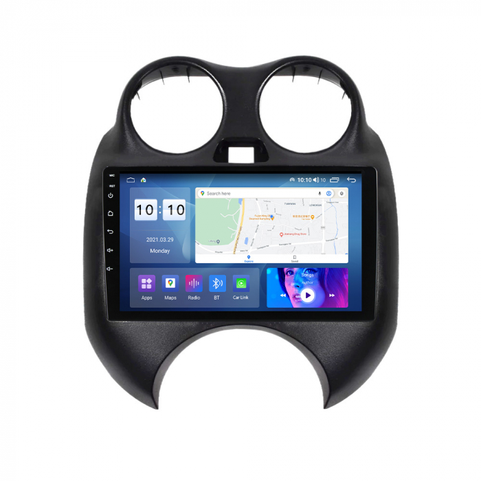 (Resigilata) Navigatie dedicata Nissan March 2010-2013 & Micra 2010-2015 , 2GB RAM 32GB ROM, Quad Core, Display 9" IPS Full HD, Carplay, Android 13, Bluetooth, Magazin Play, Suport camere AHD [3]
