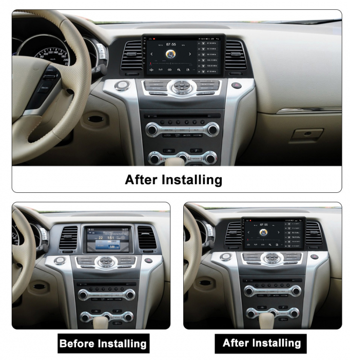 (Resigilata) Navigatie dedicata Nissan Murano Z51 2008-2014, 2GB RAM 32GB ROM, Quad Core, Display 9" IPS Full HD, Carplay, Android 13, Bluetooth, Magazin Play, Suport camere AHD [5]