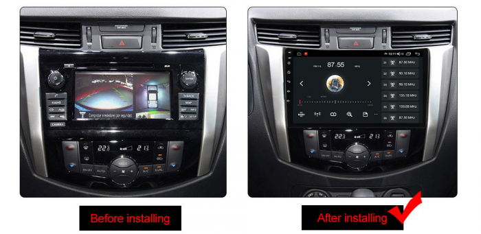 (Resigilata) Navigatie dedicata Nissan Navara NP300 2011-2016, 2GB RAM 32GB ROM, Quad Core, Display 9" IPS Full HD, Carplay, Android 13, Bluetooth, Magazin Play, Suport camere AHD [3]