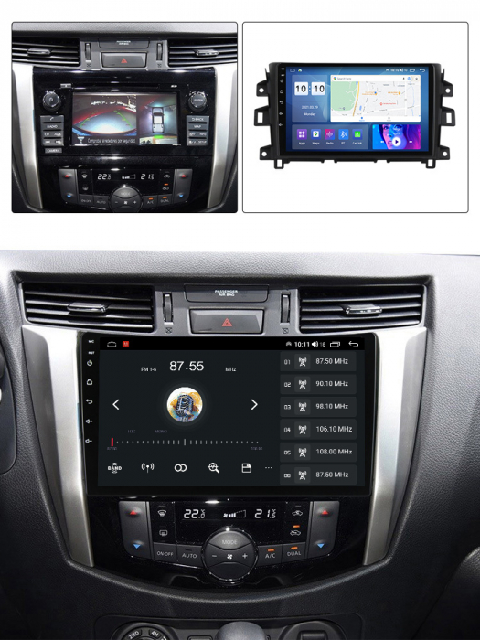 (Resigilata) Navigatie dedicata Nissan Navara NP300 2011-2016, 2GB RAM 32GB ROM, Quad Core, Display 9" IPS Full HD, Carplay, Android 13, Bluetooth, Magazin Play, Suport camere AHD [2]