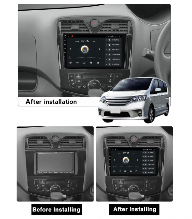 (Resigilata) Navigatie dedicata Nissan Serena 4 2010-2016, 2GB RAM 32GB ROM, Quad Core, Display 9" IPS Full HD, Carplay, Android 13, Bluetooth, Magazin Play, Suport camere AHD [6]