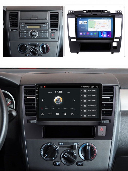 (Resigilata) Navigatie dedicata Nissan Tiida 2005-2010, 2GB RAM 32GB ROM, Quad Core, Display 9" IPS Full HD, Carplay, Android 13, Bluetooth, Magazin Play, Suport camere AHD [7]