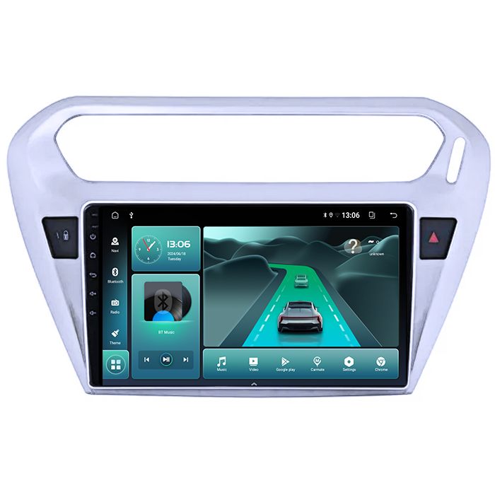Navigatie Peugeot 301 2013-2016C-Elysee 2012+, 4GB RAM 32GB ROM, Octacore, Android 14, Display QLED 9", DSP, Carplay&Android Auto, SIM 4G, Bluetooth, Ventilator Activ [2]