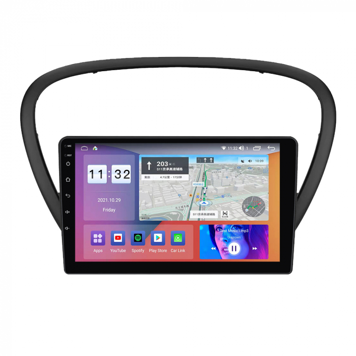 (Resigilata) Navigatie dedicata Peugeot 607 2004-2010, 2GB RAM 32GB ROM, Quad Core, Display 9" IPS Full HD, Carplay, Android 13, Bluetooth, Magazin Play, Suport camere AHD [3]