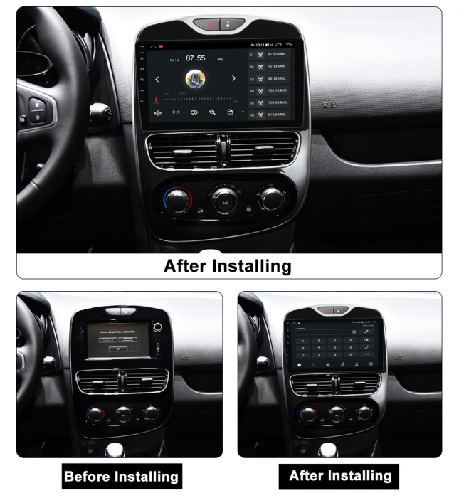 (Resigilata) Navigatie dedicata Renault Clio 4 BH98 KH98 2012-2018, 2GB RAM 32GB ROM, Quad Core, Display 10" IPS Full HD, Carplay, Android 13, Bluetooth, Magazin Play, Suport camere AHD [4]
