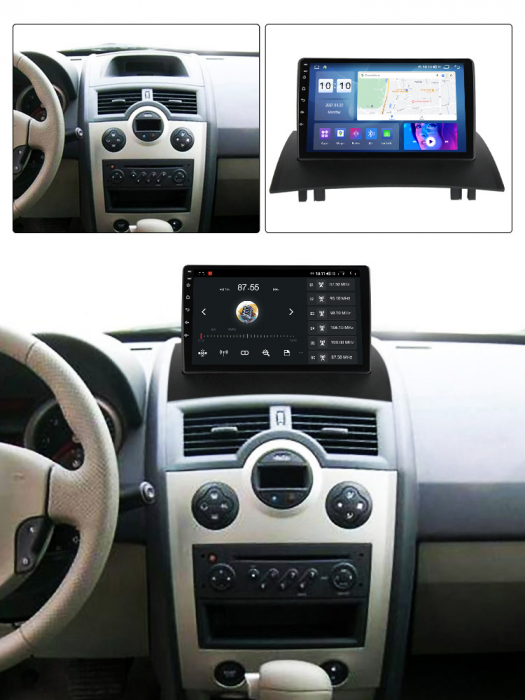 (Resigilata) Navigatie dedicata Renault Megane 2 2002-2009, 2GB RAM 32GB ROM, Quad Core, Display 9" IPS Full HD, Carplay, Android 13, Bluetooth, Magazin Play, Suport camere AHD [4]
