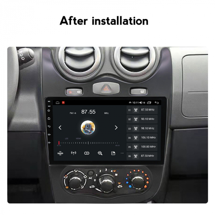 (Resigilata) Navigatie dedicata Renault Sandero 2013-2014, 2GB RAM 32GB ROM, Quad Core, Display 9" IPS Full HD, Carplay, Android 13, Bluetooth, Magazin Play, Suport camere AHD [5]