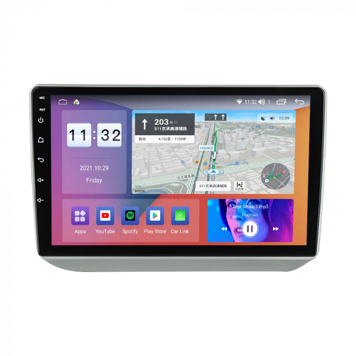 Navigatie dedicata Skoda Fabia 2007-2014, USB&Butoane fizice frontale, Android 13, Wireless Carplay si Android auto 2 GB RAM 32 ROM, Display IPS, 9 Inch, Microfon Extern [2]