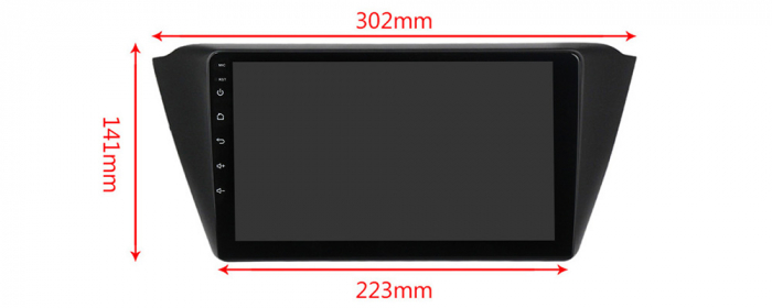 Navigatie dedicata Skoda Fabia 2015, USB&Butoane fizice frontale, Android 13, Wireless Carplay si Android auto 2 GB RAM 32ROM, Display IPS, 9 inch, Microfon Extern [9]
