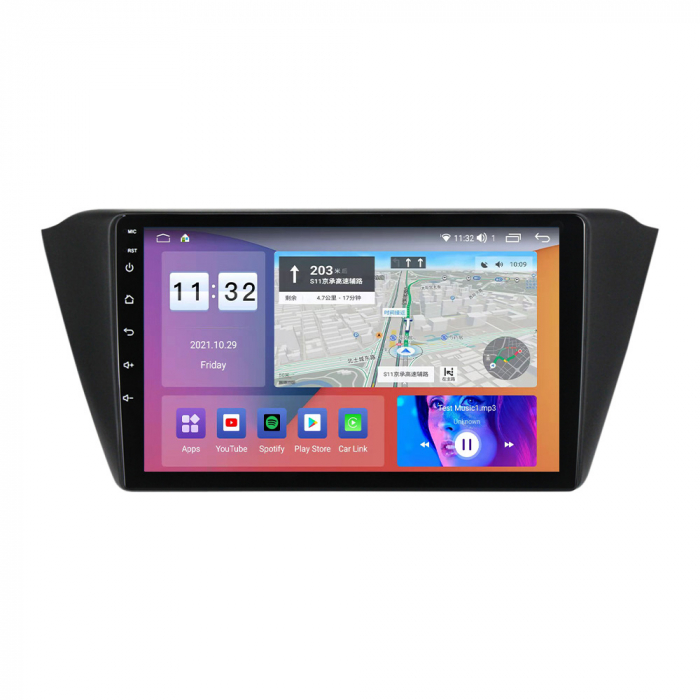 Navigatie dedicata Skoda Fabia 2015, USB&Butoane fizice frontale, Android 13, Wireless Carplay si Android auto 2 GB RAM 32ROM, Display IPS, 9 inch, Microfon Extern [2]