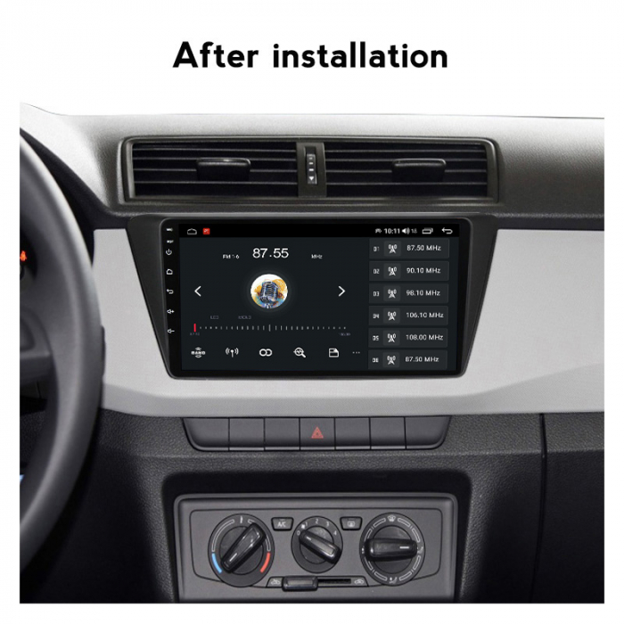 (Resigilata) Navigatie dedicata Skoda Fabia 2015, 2GB RAM 32GB ROM, Quad Core, Display 9" IPS Full HD, Carplay, Android 13, Bluetooth, Magazin Play, Suport camere AHD [2]