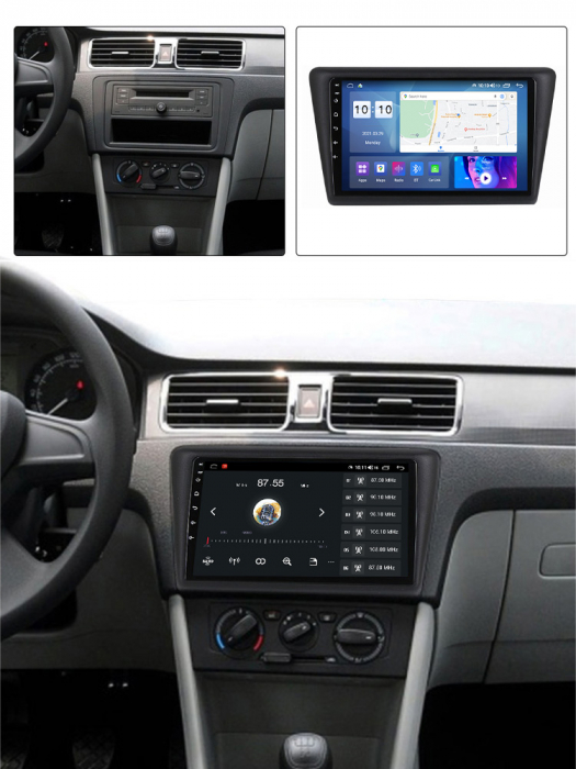 (Resigilata) Navigatie dedicata Skoda Rapid 2013-2017, 2GB RAM 32GB ROM, Quad Core, Display 9" IPS Full HD, Carplay, Android 13, Bluetooth, Magazin Play, Suport camere AHD [3]