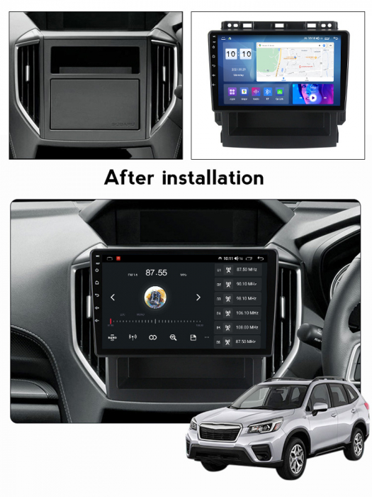 (Resigilata) Navigatie dedicata Subaru Forester 2017-2020 , Android 13, Wireless Carplay si Android auto 2 GB RAM 32 ROM, Display IPS, 9 inch, Microfon Extern [7]