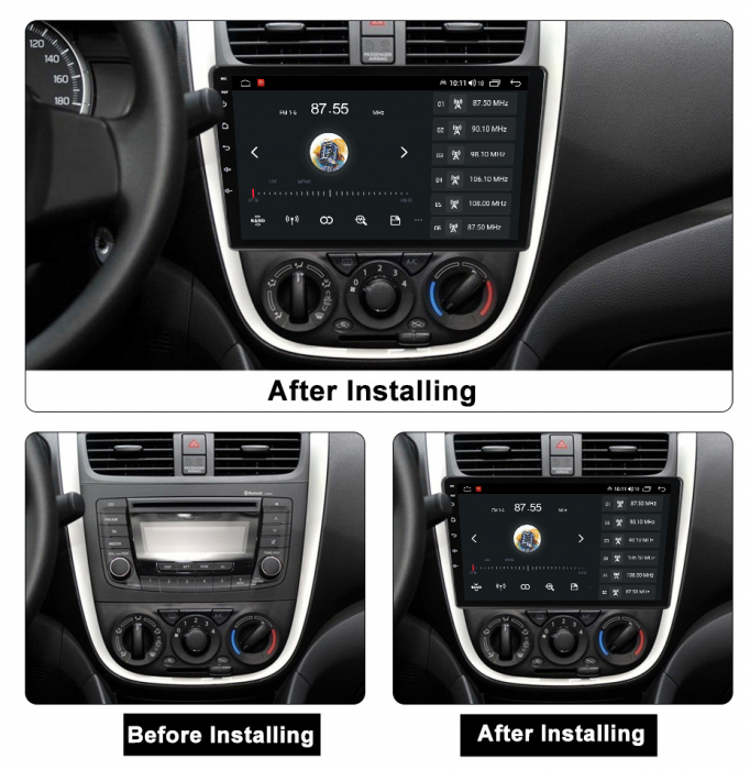 (Resigilata) Navigatie dedicata Suzuki Celerio 2014+, 2GB RAM 32GB ROM, Quad Core, Display 9" IPS Full HD, Carplay, Android 13, Bluetooth, Magazin Play, Suport camere AHD [6]