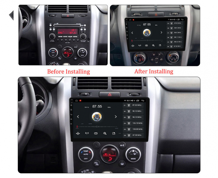 (Resigilata) Navigatie dedicata Suzuki Vitara 2005-2015, 2GB RAM 32GB ROM, Quad Core, Display 9" IPS Full HD, Carplay, Android 13, Bluetooth, Magazin Play, Suport camere AHD [5]